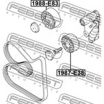 1988-E83, 1988-E83_ролик обводной!\ BMW E60/61/65/66/83 2.0-3.0i 03