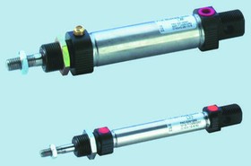 P1A-S010DS-0010, Pneumatic Piston Rod Cylinder - 10mm Bore, 10mm Stroke, P1A Series, Double Acting
