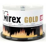 Диск CD-R Mirex 700Mb 24x Gold Cake Box (50шт) (201793)