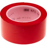 Scotch 471 Red Vinyl 33m Lane Marking Tape, 0.14mm Thickness