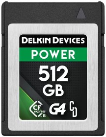 Фото 1/3 Карта памяти Delkin Devices Power CFexpress Type B G4 512GB 1780/1700Mb/s [DCFXBP512G4]