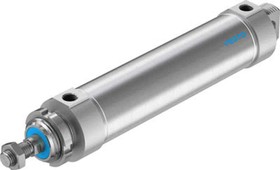 DSNU-63-200-P-A, Pneumatic Piston Rod Cylinder - 196017, 63mm Bore, 200mm Stroke, DSNU Series, Double Acting
