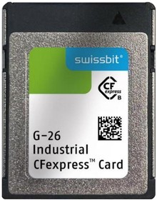 SFCE020GW1EB2TO- I-5E-11P-STD, Memory Cards Industrial CFexpress Card, G-26, 20 GB, 3D PSLC Flash, -40C to +85C