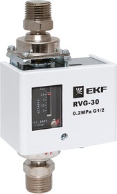 Фото 1/10 Реле перепада давления RVG-30-0.2-2 (0.2 МПа) EKF RVG-30-0.2-2