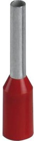 Фото 1/6 Insulated Wire end ferrule, 1.0 mm², 14 mm/8 mm long, DIN 46228/4, red, 3200030