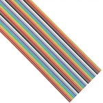 3302/34-100, Flat Cables .050" 34C 10 COLOR 28AWG STRANDED