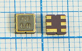 Фильтр на ПАВ(SAW) 387.5МГц, полосовой, 6МГц/3дБ, SMD 3.8x3.8мм, HDF387AS4; №SAW ф 387500 \пол\ 6000/3\S03838C6\ 6C\HDF387AS4\\