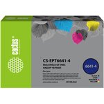 Чернила Cactus CS-EPT6641-4 T664 многоцветный набор 4x100мл для Epson ...