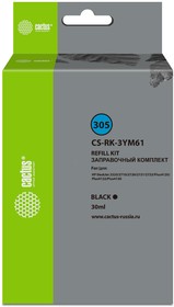 Фото 1/2 Заправочный набор Cactus CS-RK-3YM61 черный 30мл для HP DeskJet 2710/2120/2721/2722