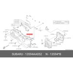 13594AA052, ПРОКЛАДКА КРЫШКИ РЕЗИНОВА