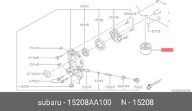 Фото 1/2 15208AA100, Фильтр масляный SUBARU Forester, Impreza, Legacy, Outback, WRX 2005-2019