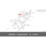 16546AA020, Фильтр воздушный SUBARU Forester, Impreza, Legacy, Outback 2001-2008