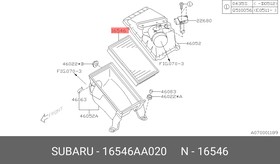 16546AA020, Фильтр воздушный SUBARU Forester, Impreza, Legacy, Outback 2001-2008