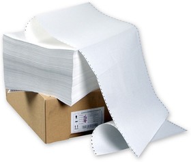 Бумага перфорированная Promega 210мм 1-сл.,шаг12 ,бел.100%,НП, 1500л/уп