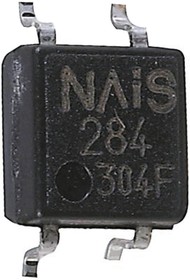 Фото 1/2 AQY284S, Solid State Relay, 0.1 A Load, Surface Mount, 400 V Load, 5 V dc Control