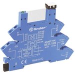93.51.0.240, 93 5 Pin 250V ac DIN Rail Relay Socket, for use with 34.51, 34.81