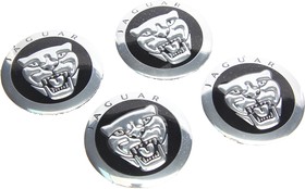 NZD6 075-1, Эмблема диска колесного "JAGUAR №2" (6см) металл комплект 4шт. MASHINOKOM