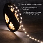 141-2023, Лента светодиодная 12В, SMD5050, 14,4Вт/м, 60 LED/м, 4000К, 10мм, 3м ...