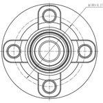 Z89136R, СТУПИЦА КОЛЕСА, СТУПИЦА ЗАД NIS MICRA K11E 92-02, ALMERA JPN N16 00-01 ...