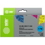 Заправочный набор Cactus CS-RK-CB317-320 цветной (4x30мл) HP PhotoSmart ...