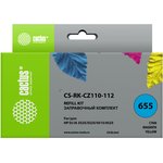 Заправочный набор Cactus CS-RK-CZ110-112 цветной (3x30мл) HP DJ IA ...