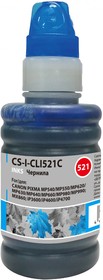 Фото 1/2 Чернила Cactus CS-I-CLI521C голубой (100мл) CANON PIXMA MP540/MP550/MP620/ MP630/MP640/MP660
