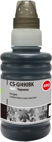 Фото 1/7 Чернила Cactus CS-GI490BK GI-490 черный пигментный 100мл для Canon Pixma G1400/G2400/G3400
