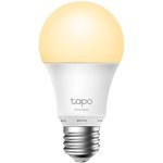 Умная лампа TP-LINK Tapo L510E Wi-Fi, тип A60, цоколь E27, 8,7 Вт, тёплый белый свет 2700 К, 800 лм, диммируемая, Wi-Fi 2,4 ГГц 802.11b/g/n,