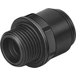 CQ-1/2-15, CQ Series Straight Tube-to-Tube Adaptor, G 1/2 Male to Push In 15 mm ...