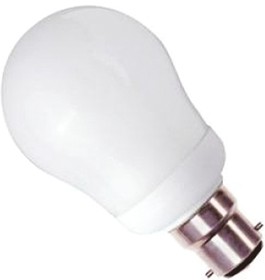 Фото 1/2 009316, B22d Oval Shape CFL Bulb, 9 W, 4000K, Neutral White Colour Tone