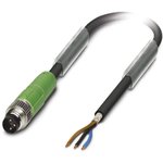 1521614, Male 3 way M8 to Unterminated Sensor Actuator Cable, 1.5m