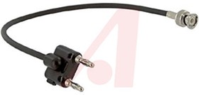 Coaxial cable, Banana plug to BNC plug (straight), 50 Ω, RG-58/U, 0.3 m, BU-5070-B-12-0