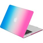 Накладка для ноутбука 13.3" DF MacCase-05 синий/розовый твердый пластик (DF ...