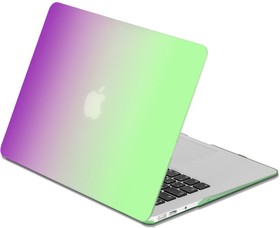 Фото 1/4 Накладка для ноутбука 13.3" DF MacCase-05 зеленый/фиолетовый твердый пластик (DF MACCASE-05 (PURPLE+GREEN))