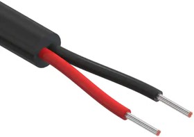 30-00698, Multi-Conductor Cable Polyvinyl Chloride 2Conductors 28AWG 3.65mm 300V Black Polyvinyl Chloride