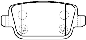 Фото 1/2 Колодки тормозные дисковые задние Ford Mondeo IV/Kuga/Galaxy 2.0-2.5/1.8TDCi 06 (нов арт GK0216) CKF-71