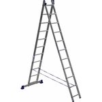 Двухсекционная универсальная алюминиевая лестница H2 5211