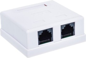Компьютерная розетка 8P8C /RJ-45/, UTP, Cat.6, 2 порта 10-0310