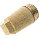 0670 Sintered Bronze 12bar Pneumatic Silencer, Threaded, G 1/2 Male