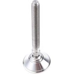 A080/004, M10 Stainless Steel Adjustable Foot, 600kg Static Load Capacity 10° ...