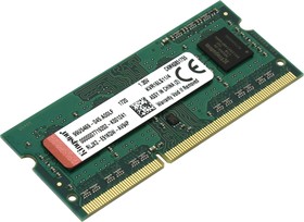 Фото 1/10 Модуль памяти Kingston 4GB 1600MHz DDR3L CL11 SODIMM 1.35V(KVR16LS11/4WP)