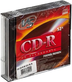 Фото 1/3 VS CD-R 80 52x SL/5 (VSCDRSL501)