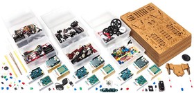 Фото 1/3 AKX00002, Образовательный комплект, Arduino CTC 101, модульная программа STEAM, 25+ проектов, полная версия
