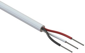 30-00372, Multi-Conductor Cable Polyvinyl Chloride 3Conductors 22AWG 4.7mm 300V White Polyvinyl Chloride