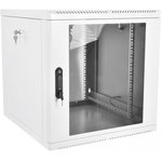 Шкаф коммутационный ЦМО (ШРН-М-9.500) настенный 9U 600x520мм пер.дв.стекл 130кг серый