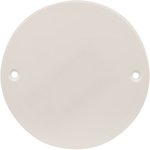 28-3049, Крышка для установочных коробок (подрозетника) белая ø 74 мм