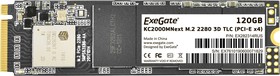Фото 1/2 EX282314RUS, Накопитель SSD M.2 2280 120GB ExeGate Next KC2000TP120 (PCIe Gen3x4, NVMe, 22x80mm, 3D TLC)