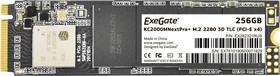 Фото 1/2 EX282321RUS, Накопитель SSD M.2 2280 256GB ExeGate NextPro+ KC2000TP256 (PCIe Gen3x4, NVMe, 22x80mm, 3D TLC)