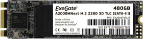 Фото 1/3 EX280470RUS, Накопитель SSD M.2 2280 480GB ExeGate Next A2000TS480 (SATA-III, 22x80mm, 3D TLC)
