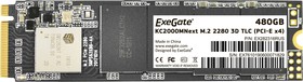 Фото 1/2 EX282316RUS, Накопитель SSD M.2 2280 480GB ExeGate Next KC2000TP480 (PCIe Gen3x4, NVMe, 22x80mm, 3D TLC)